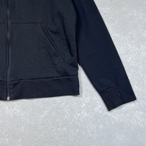 Adidas Jacket Womens Size Large Black White Squad Bomber Climalite CZ0832 - Picture 5 of 15